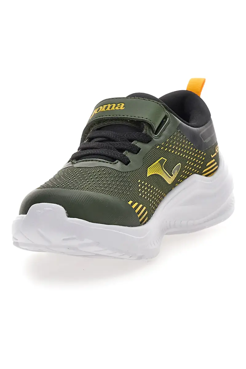 Sneakers verde militare con dettagli gialli Joma JHEOSW2523V [VERDE] miniatura 4