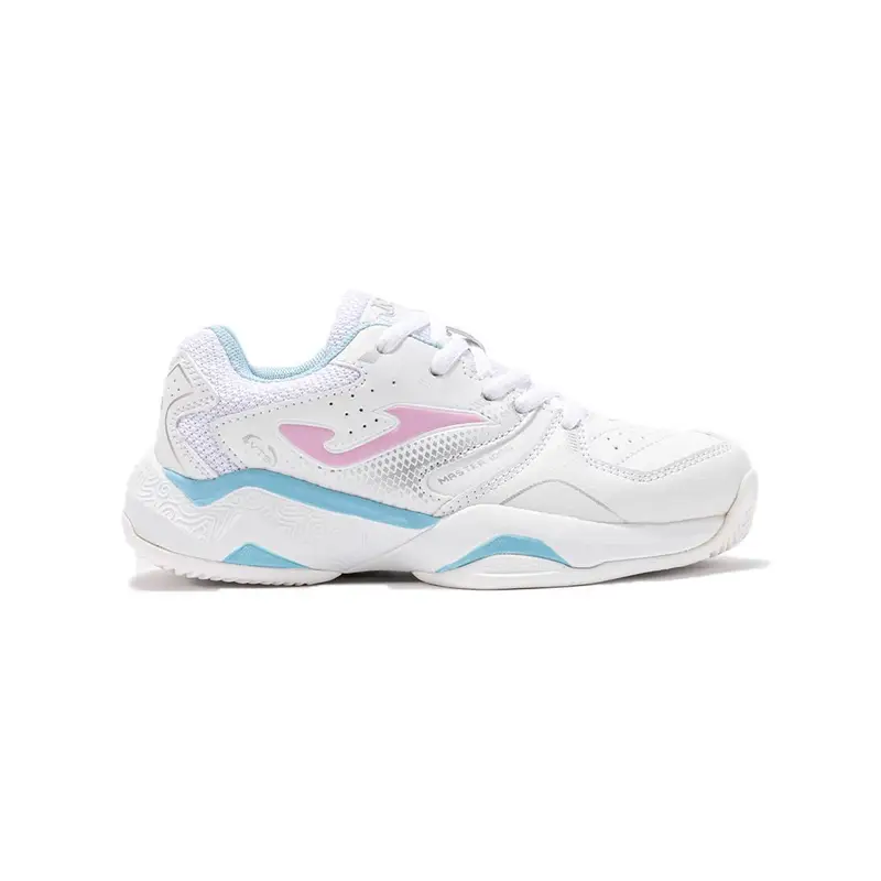 Joma Master 1000 Clay Bianco Azzurro Fucsia - Scarpe Da Tennis Bambino EUR 35