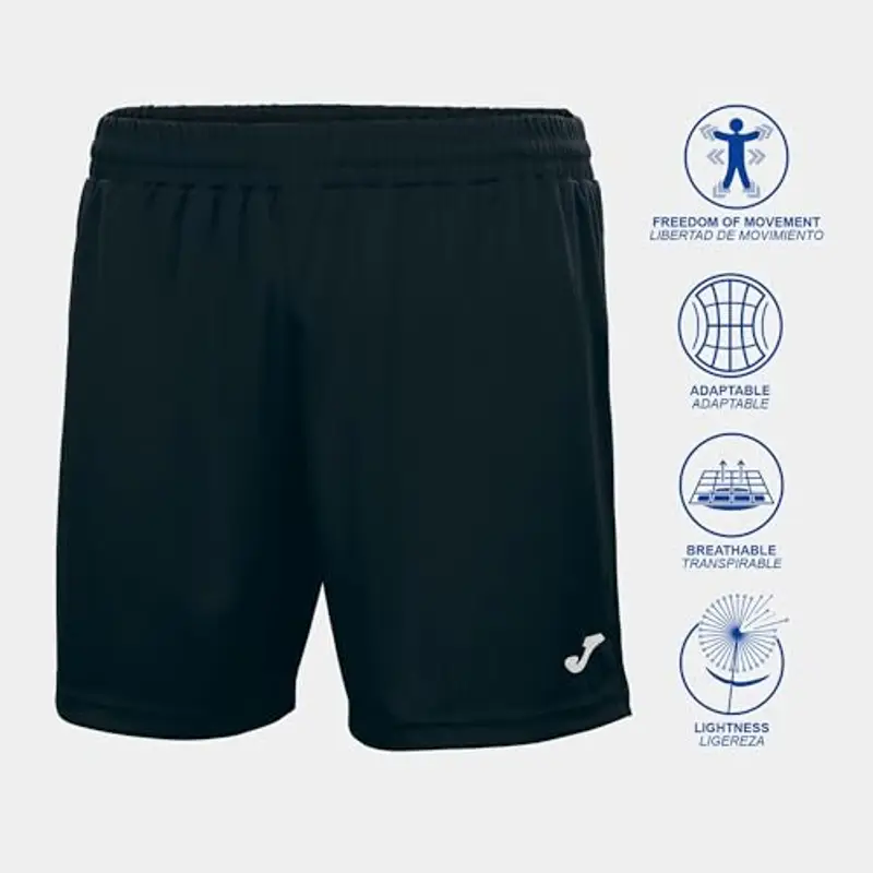 Joma Treviso Shorts Equipment, Uomo, Nero, 2Xl-3Xl miniatura 2