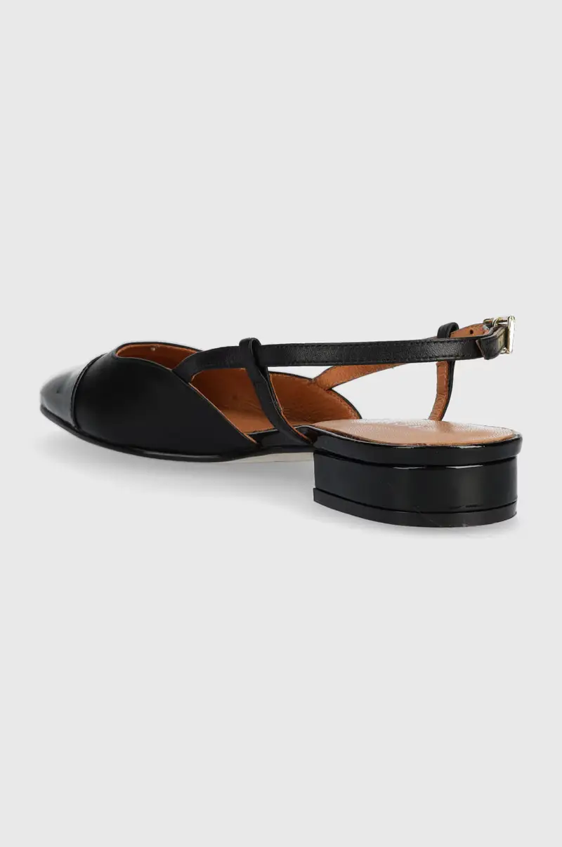 balerrine in pelle DHAPOU VERNIS CUIR 6000255 Nero miniatura 3