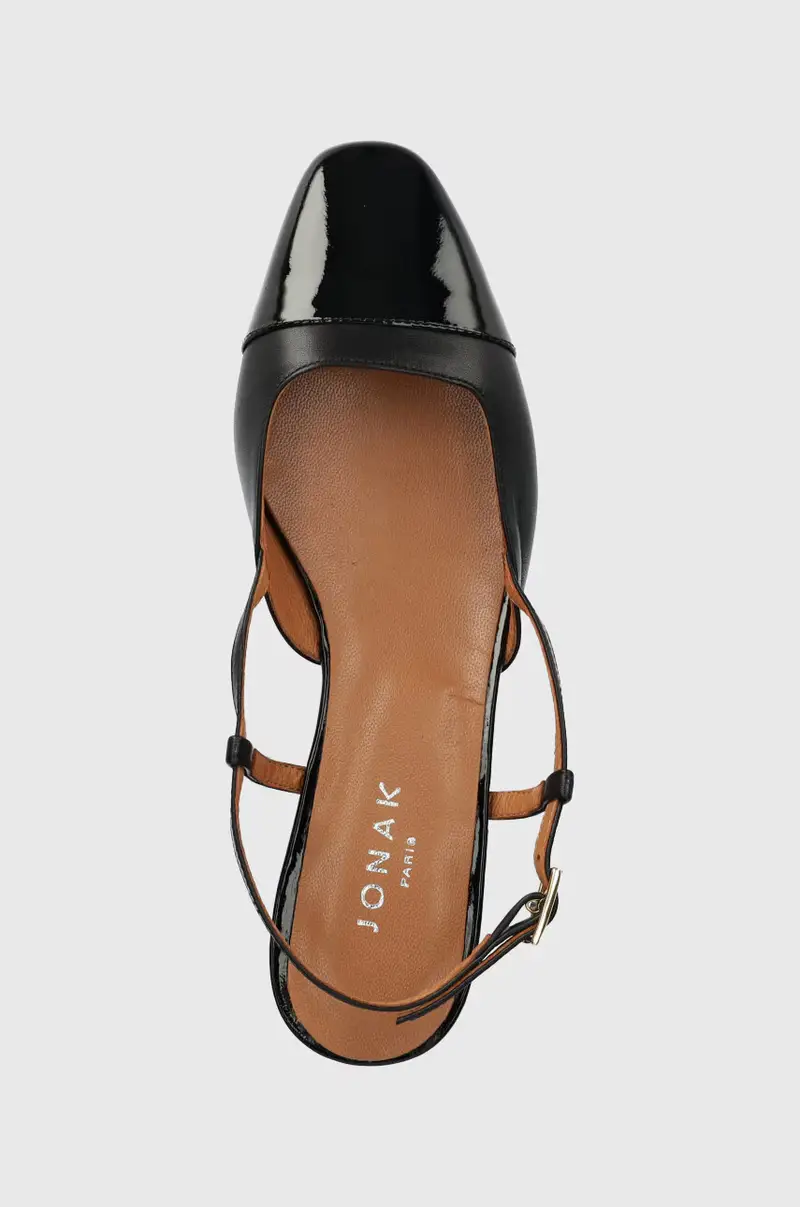 balerrine in pelle DHAPOU VERNIS CUIR 6000255 Nero miniatura 4