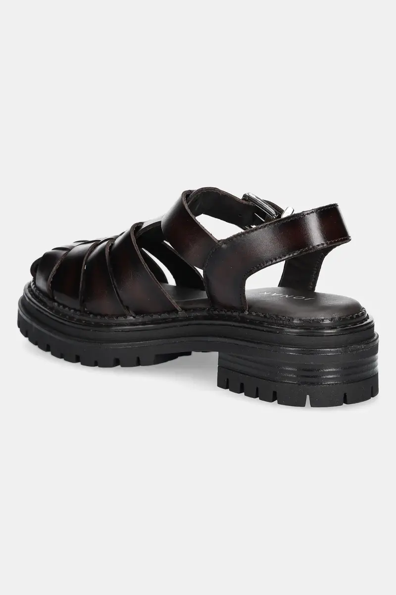 sandali in pelle ABRAHAM donna colore granata 3600019 miniatura 3