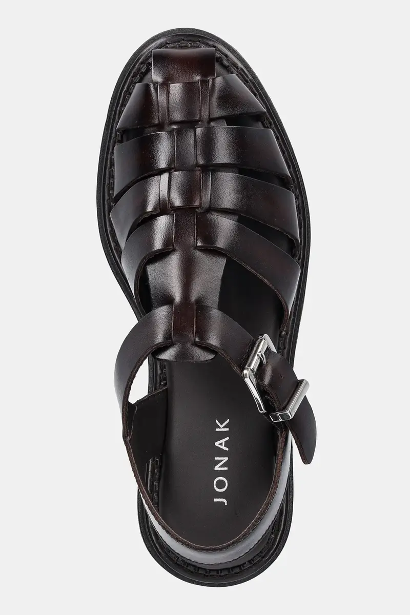 sandali in pelle ABRAHAM donna colore granata 3600019 miniatura 4