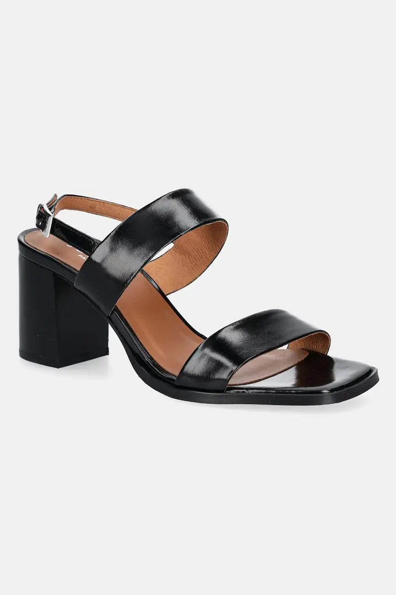 sandali in pelle VALMONT colore nero 3600127