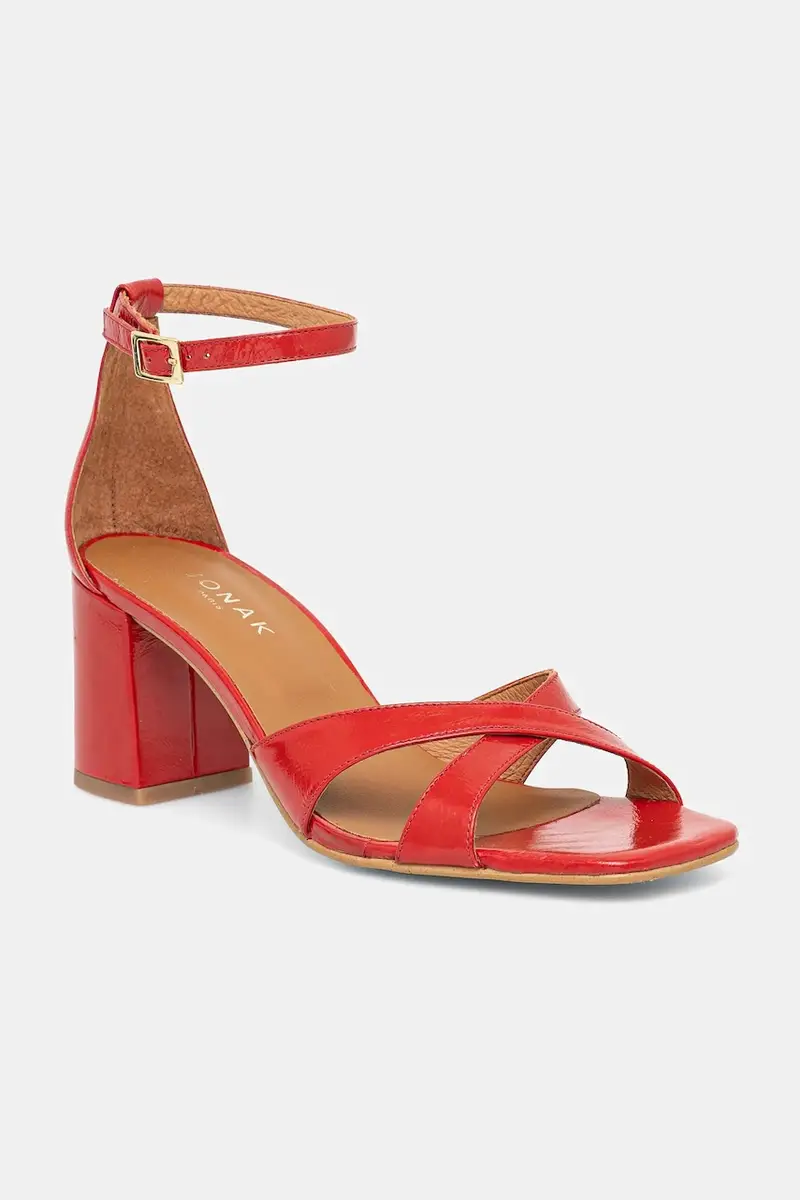 sandali in pelle VANOU colore rosso 3800055