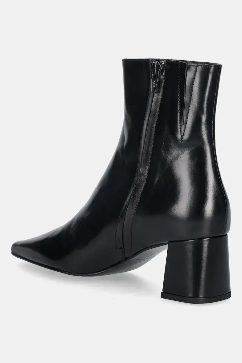 stivaletti alla caviglia in pelle DYONISOS CUIR donna colore nero 3700183 miniatura 3