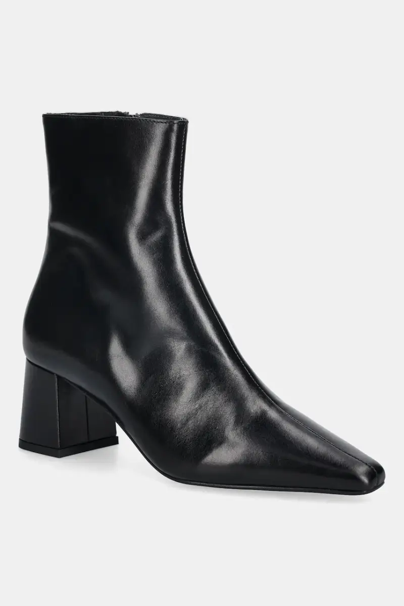 stivaletti alla caviglia in pelle DYONISOS CUIR donna colore nero 3700183