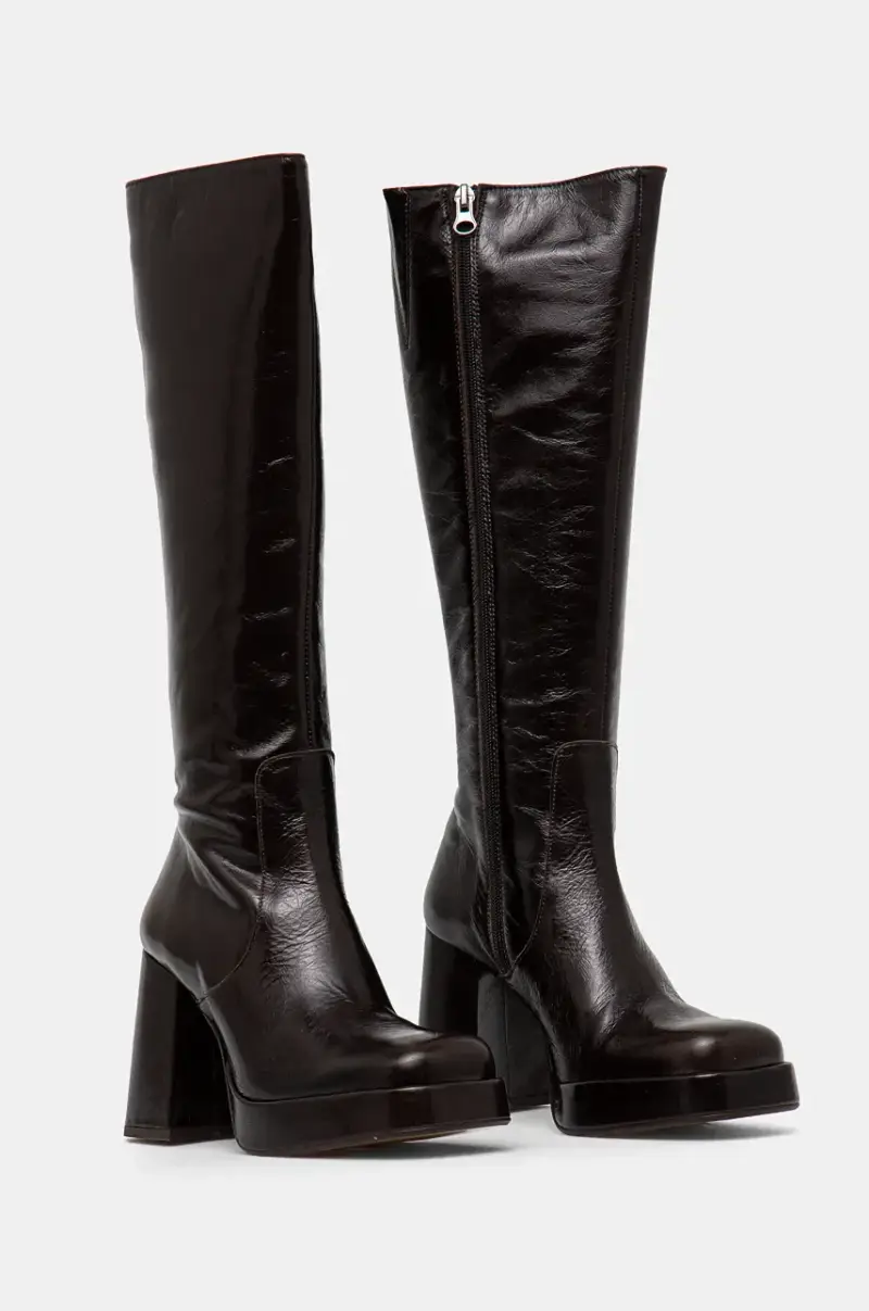 stivali in pelle BRYAN donna colore marrone 3500238 miniatura 3