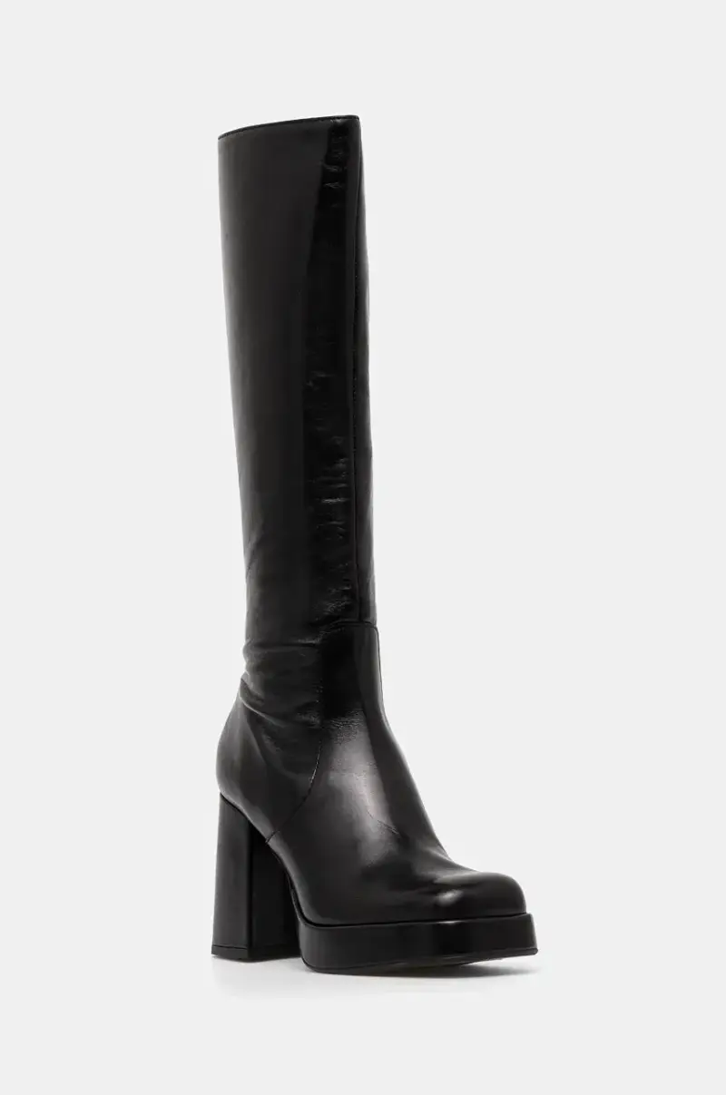 stivali in pelle BRYAN donna colore nero 3500038