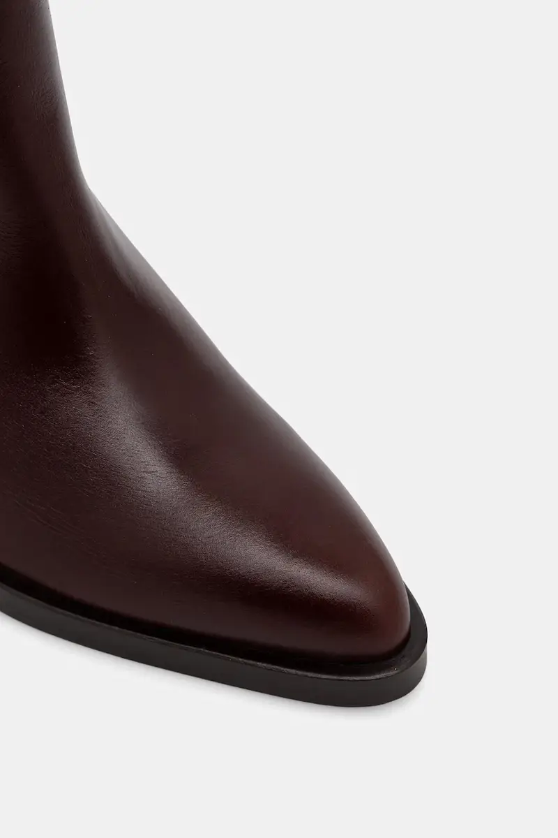 stivali in pelle DICKINSON CUIR Granata miniatura 4