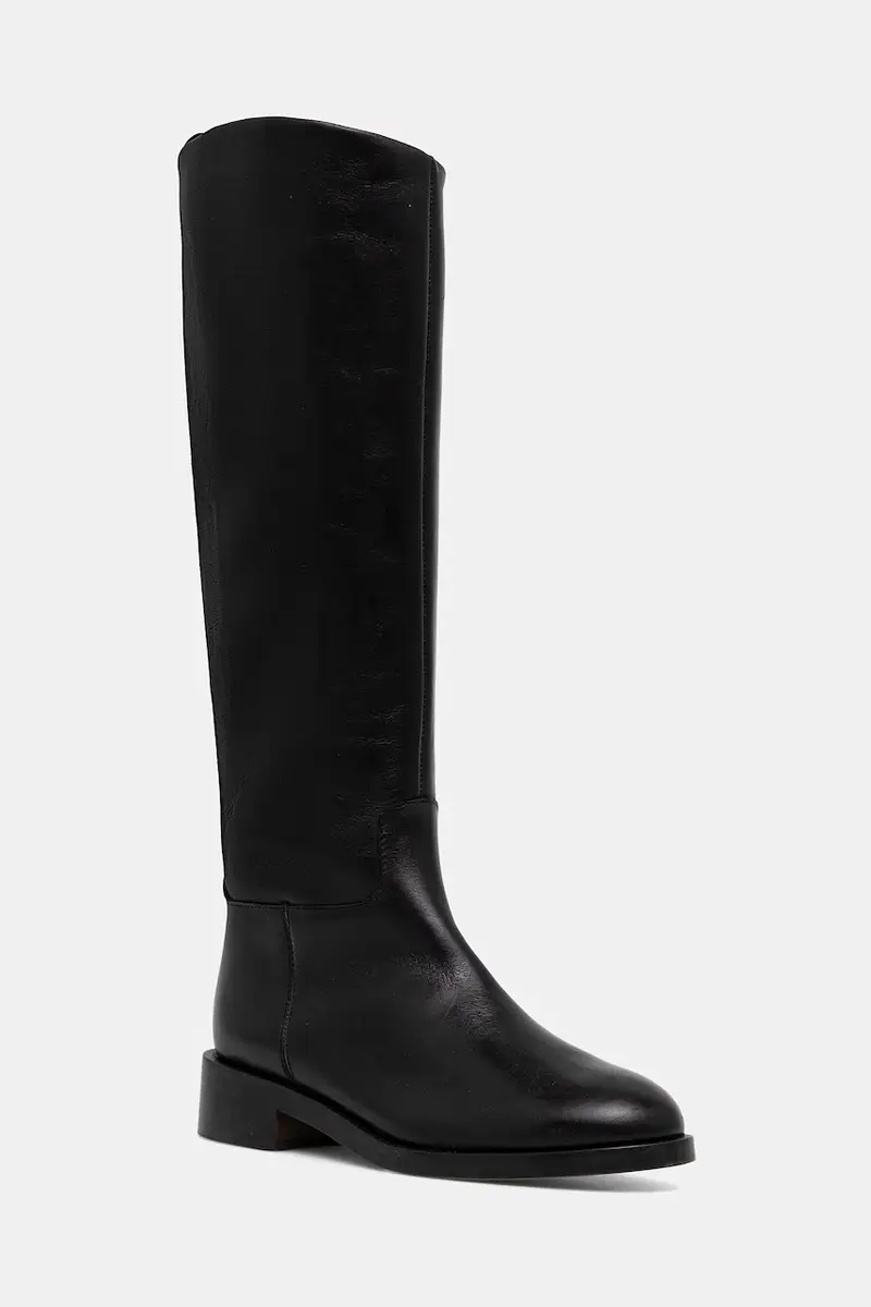 stivali in pelle MACARON CUIR donna colore nero 3300016/H22