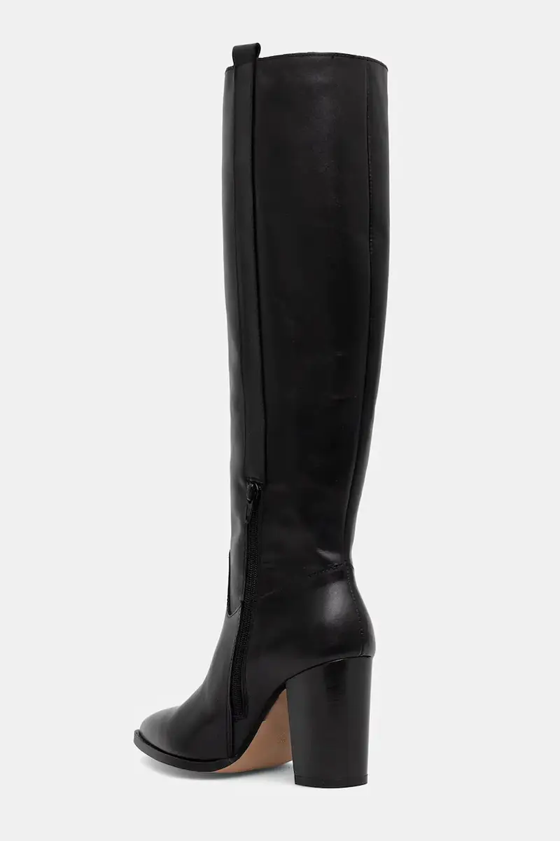 stivali in pelle PECHE CUIR Nero miniatura 3