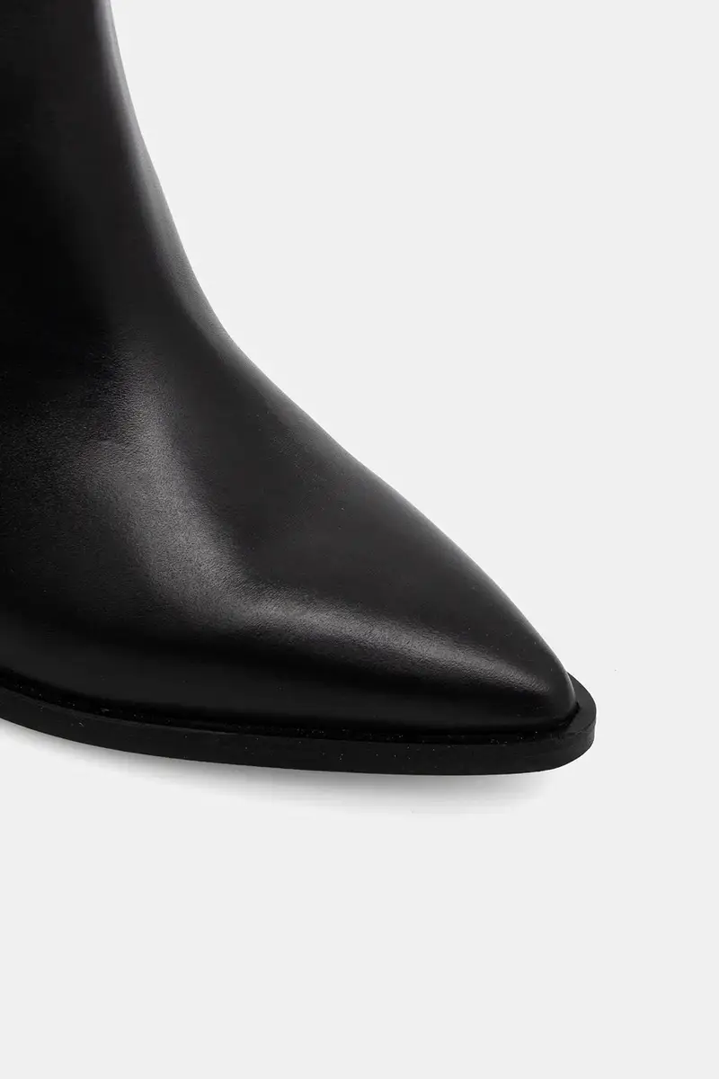 stivali in pelle PECHE CUIR Nero miniatura 4