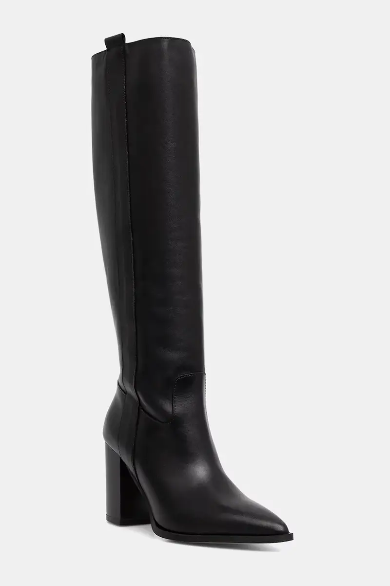 stivali in pelle PECHE CUIR Nero