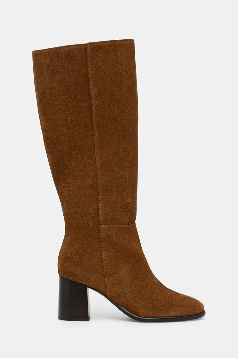 stivali in pelle scamosciata DILIA CROUTE donna colore marrone 3700188 miniatura 2