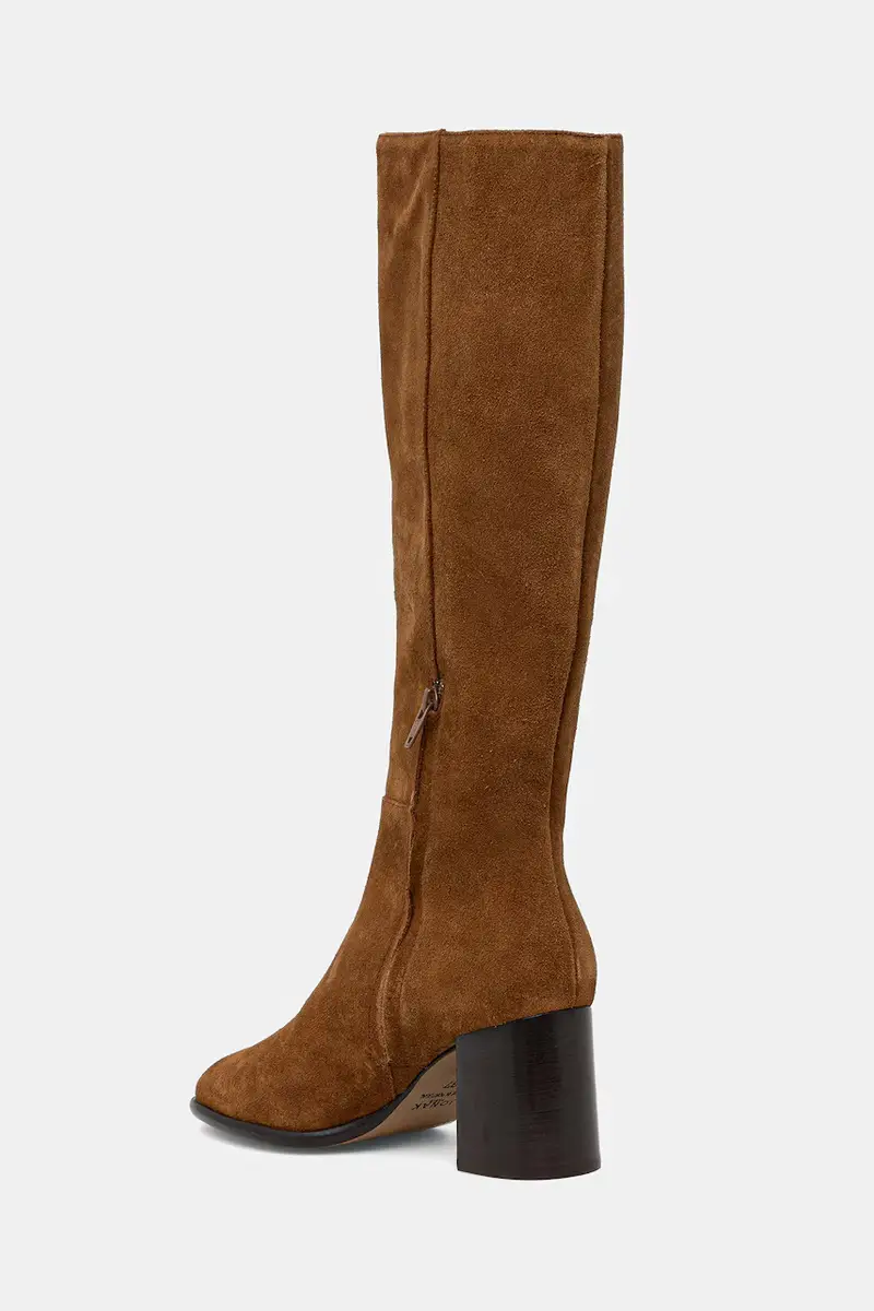 stivali in pelle scamosciata DILIA CROUTE donna colore marrone 3700188 miniatura 3