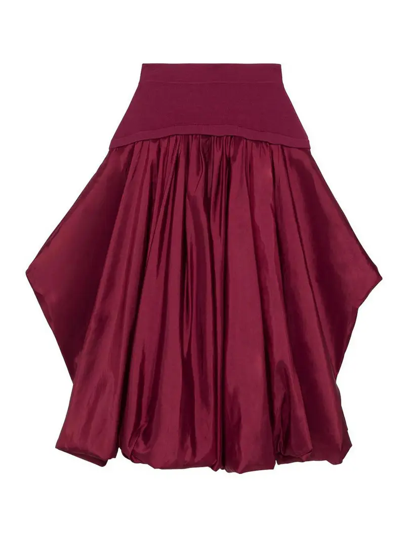 Gonna midi Corinn Rosso