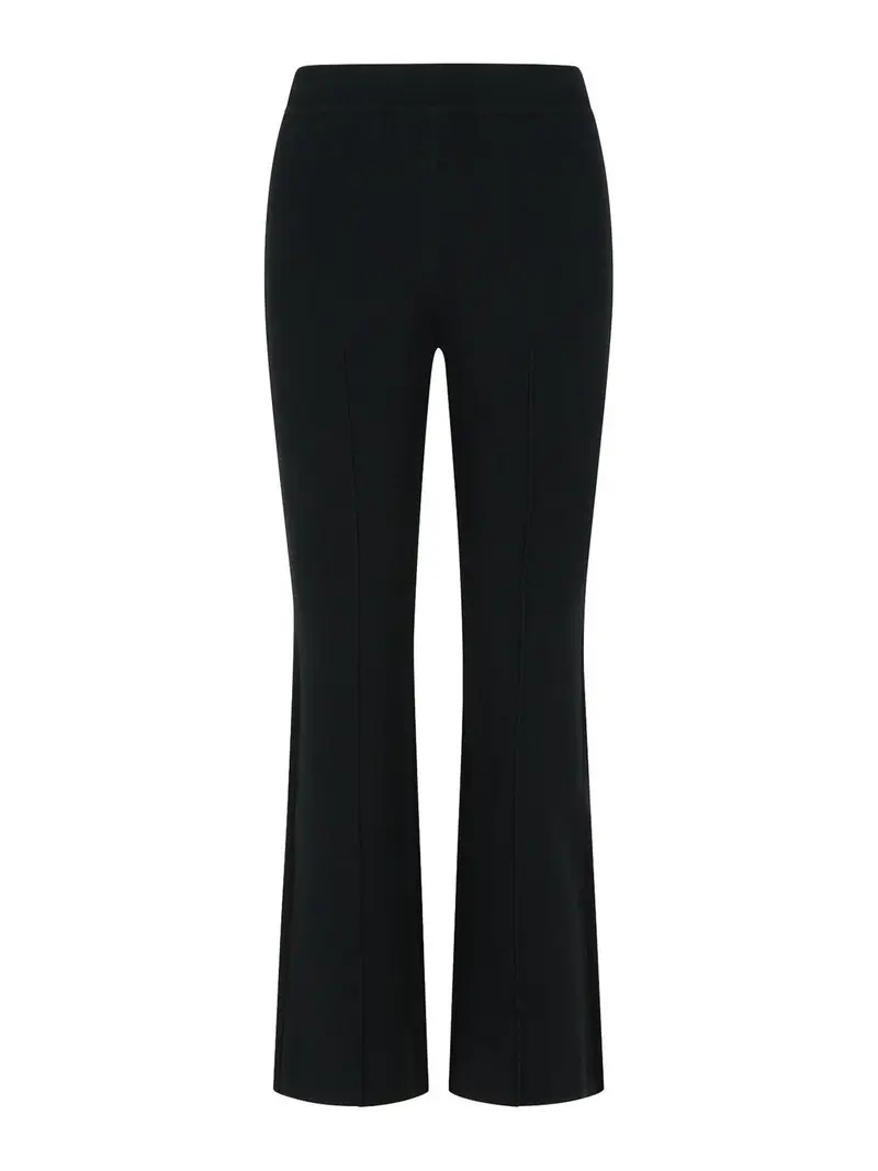Pantaloni Ashlon in misto rayon nero