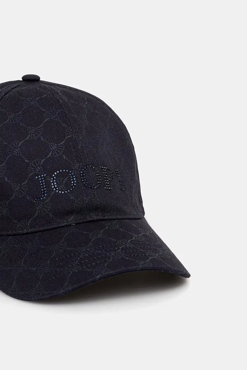 berretto da baseball in cotone colore blu navy con applicazione 30046802 miniatura 2