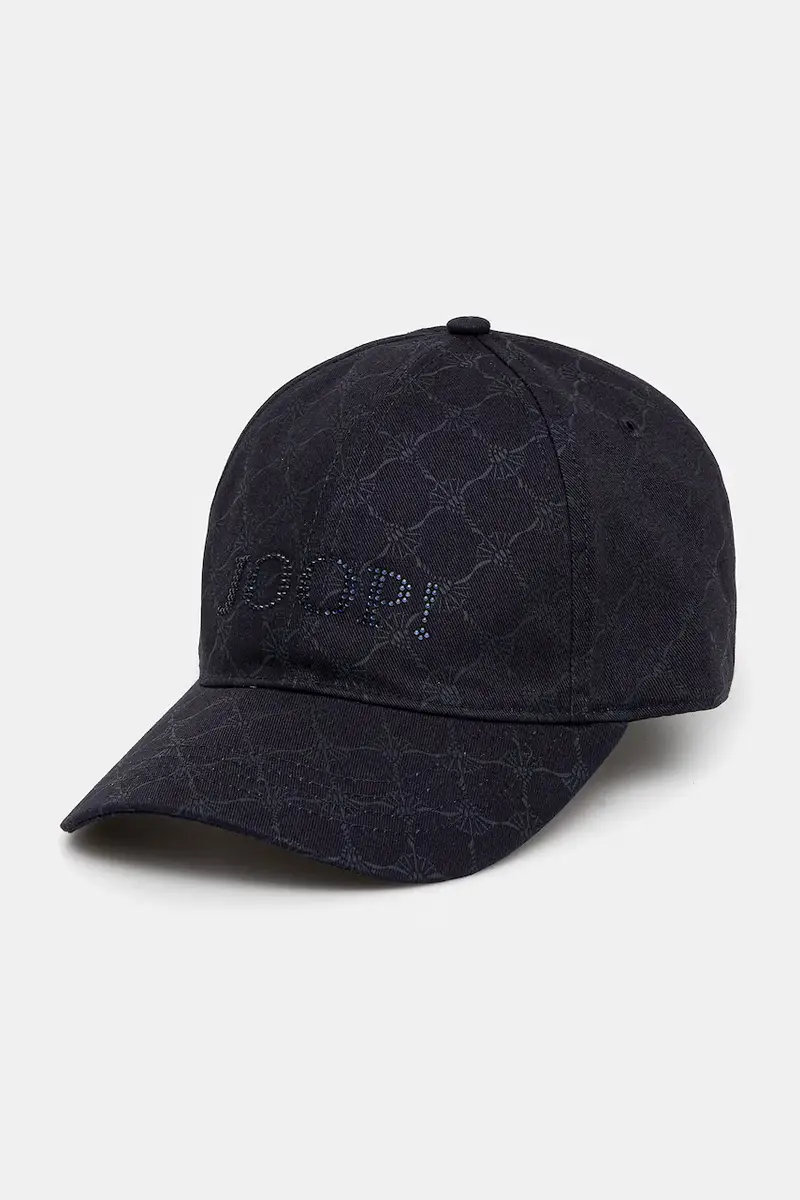 berretto da baseball in cotone colore blu navy con applicazione 30046802