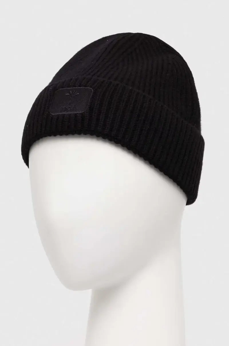 berretto in lana colore nero miniatura 2