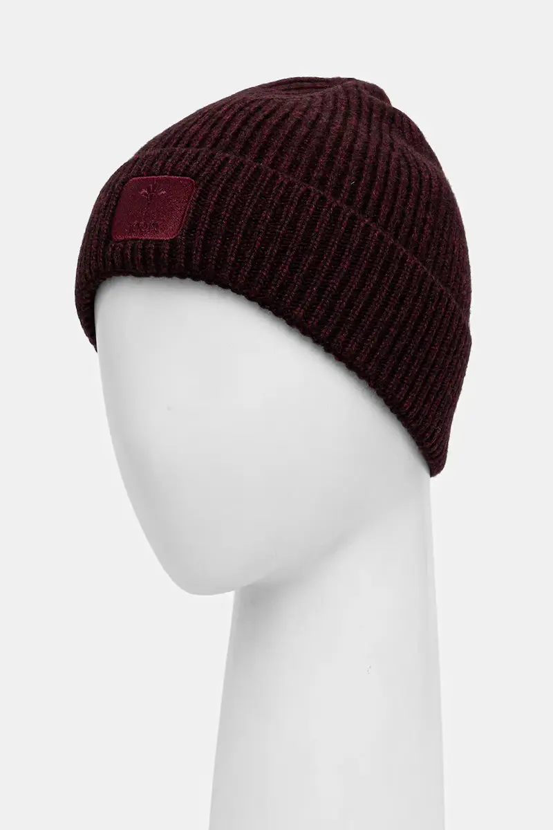 berretto in lana colore violetto Granata miniatura 2