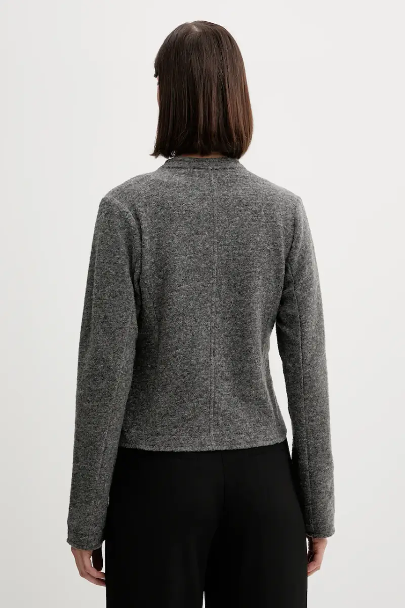 blazer con aggiunta di lana colore grigio 30047792 miniatura 3