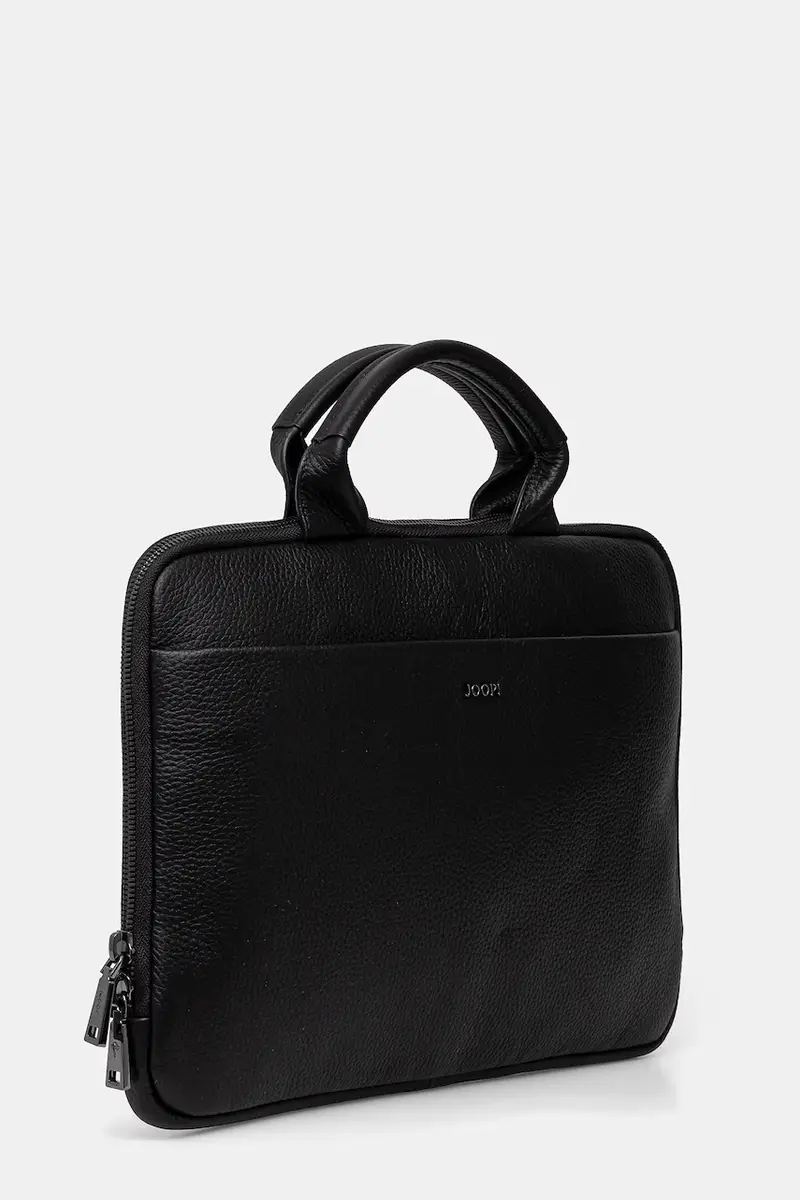 borsa in pelle Nero miniatura 2