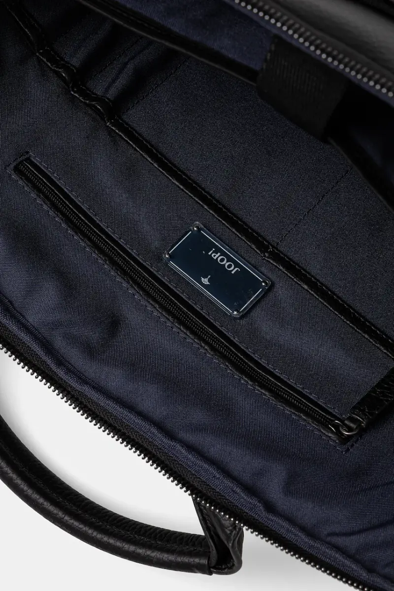 borsa in pelle Nero miniatura 5