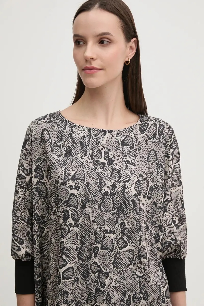 camicetta donna colore beige 30044813 10018881 miniatura 4