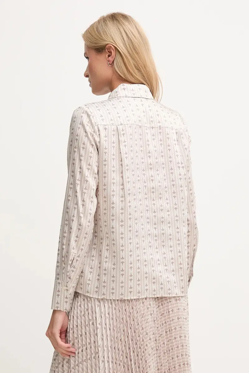 camicia donna colore beige 30048630 miniatura 3