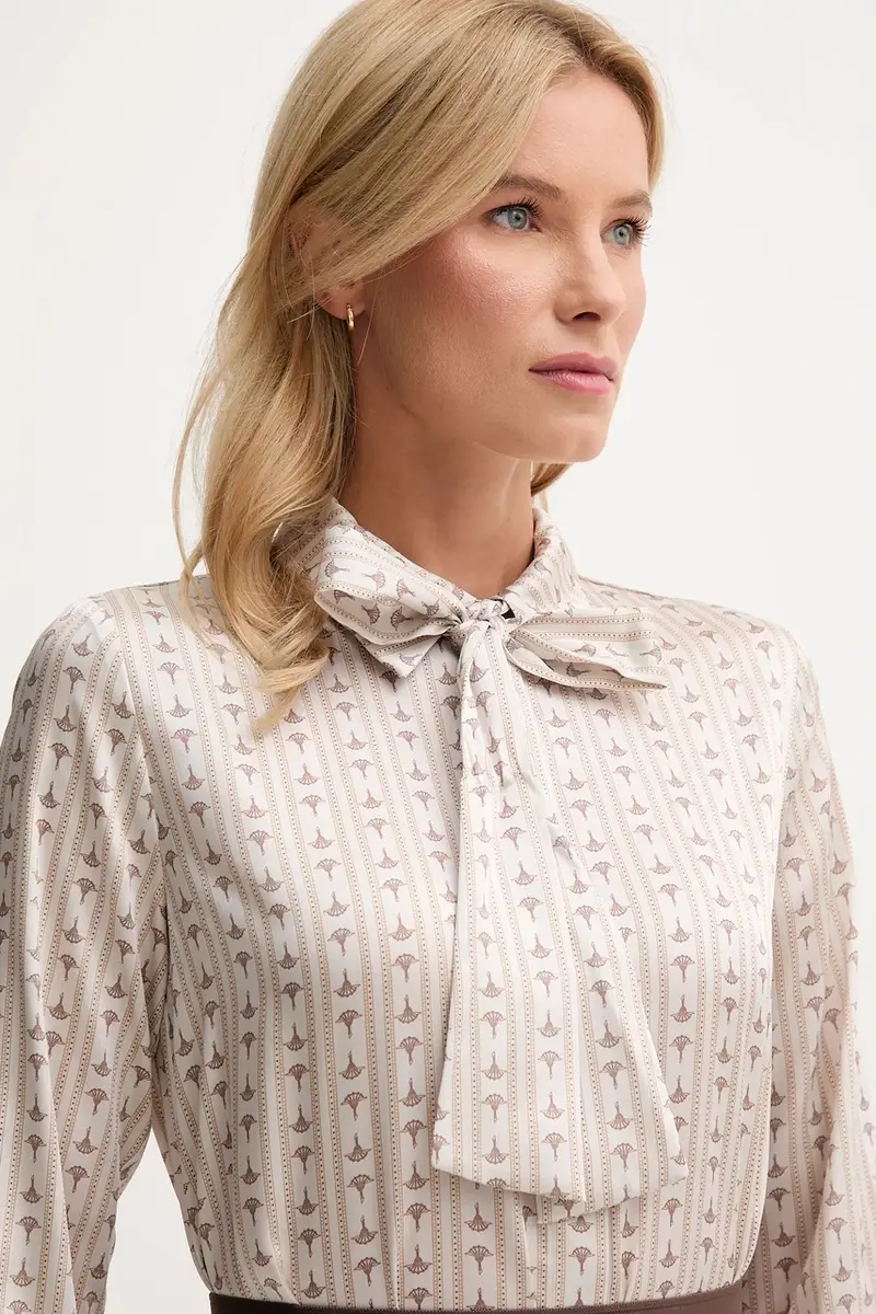 camicia donna colore beige 30048630 miniatura 4