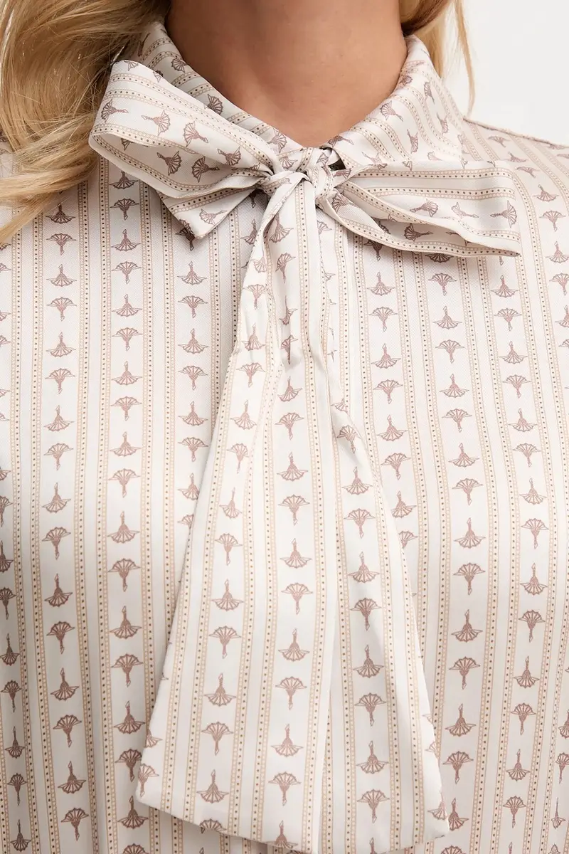 camicia donna colore beige 30048630 miniatura 5