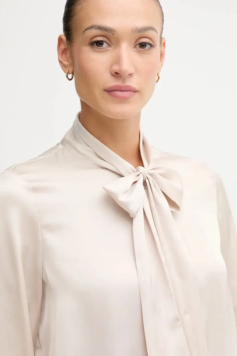 camicia donna colore beige 30048645 miniatura 4