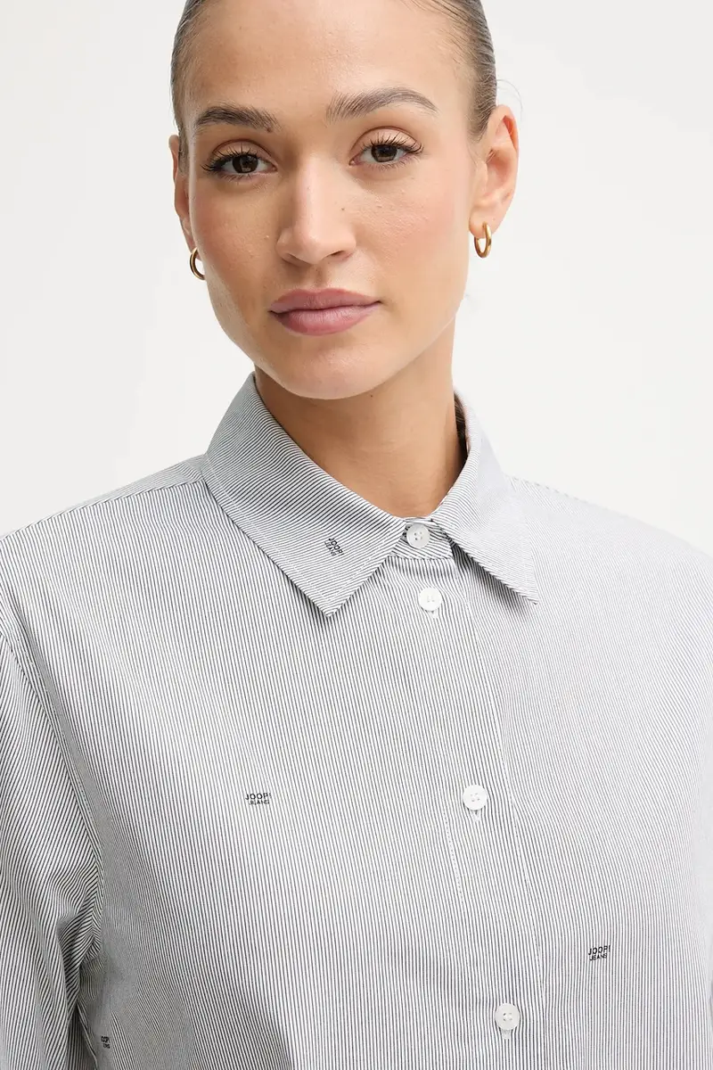 camicia in cotone donna colore grigio 30048940 miniatura 4