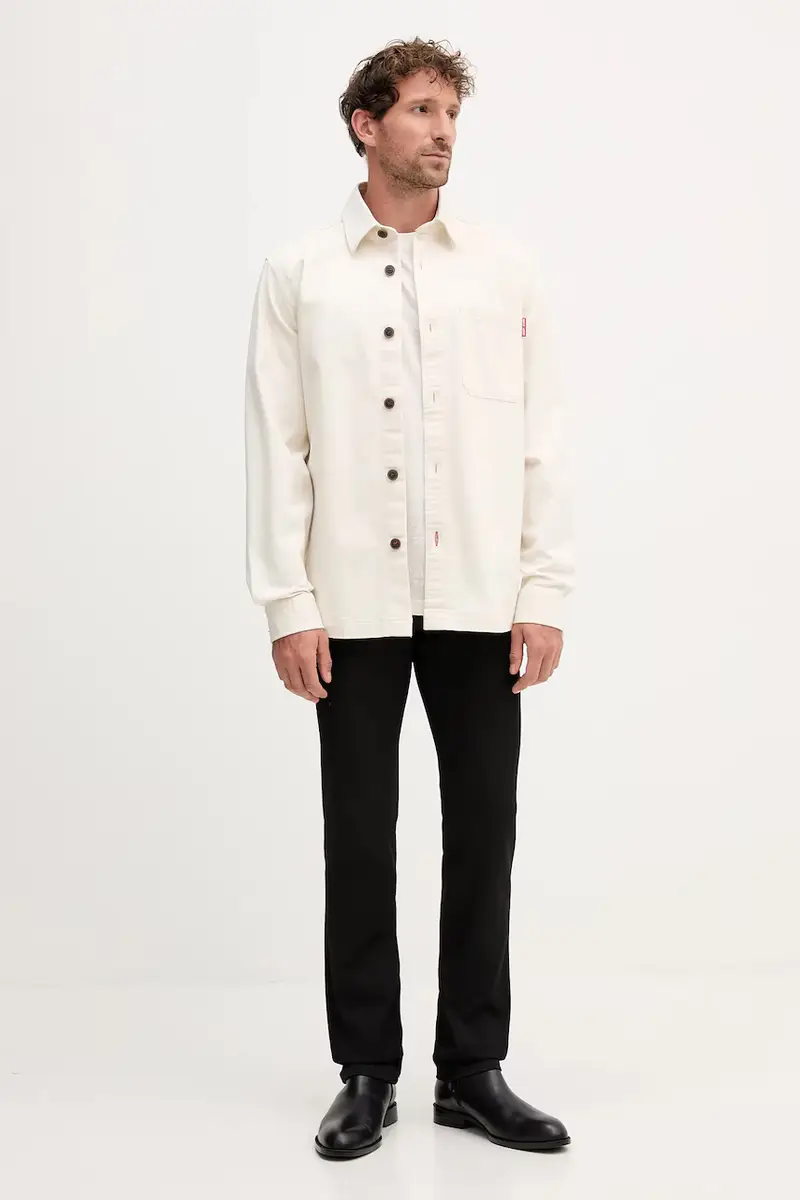 camicia uomo colore beige 30047274 miniatura 2