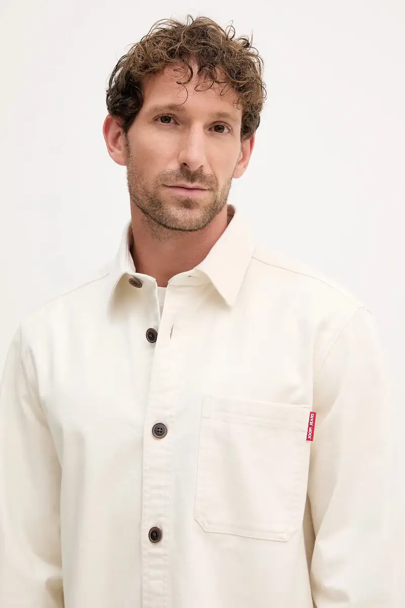 camicia uomo colore beige 30047274 miniatura 3