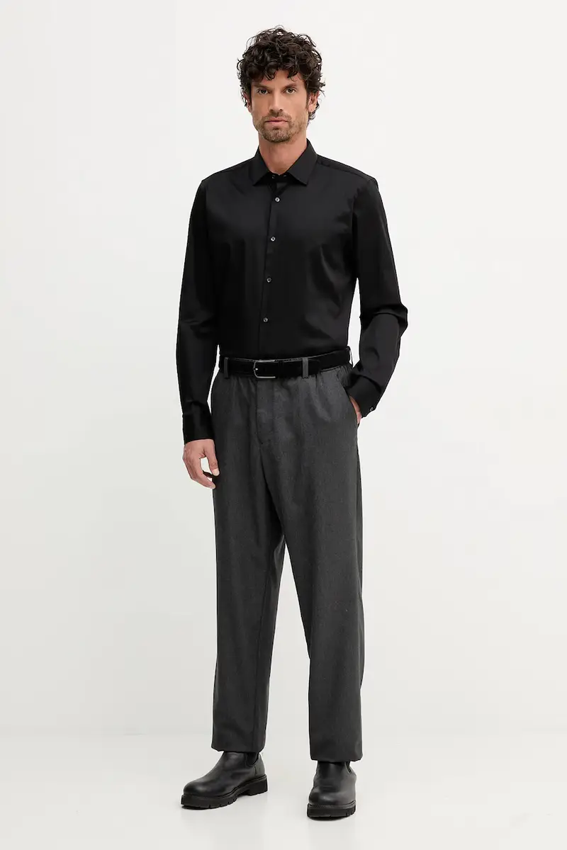 camicia uomo colore nero 30044608 miniatura 2