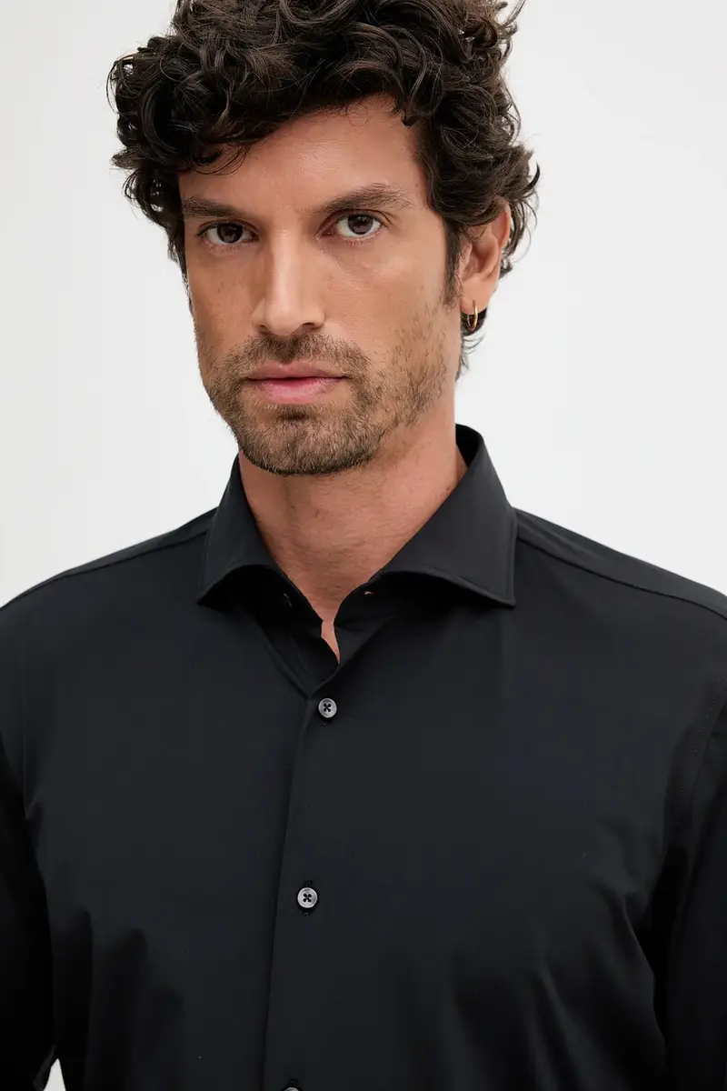 camicia uomo colore nero 30048248 miniatura 4