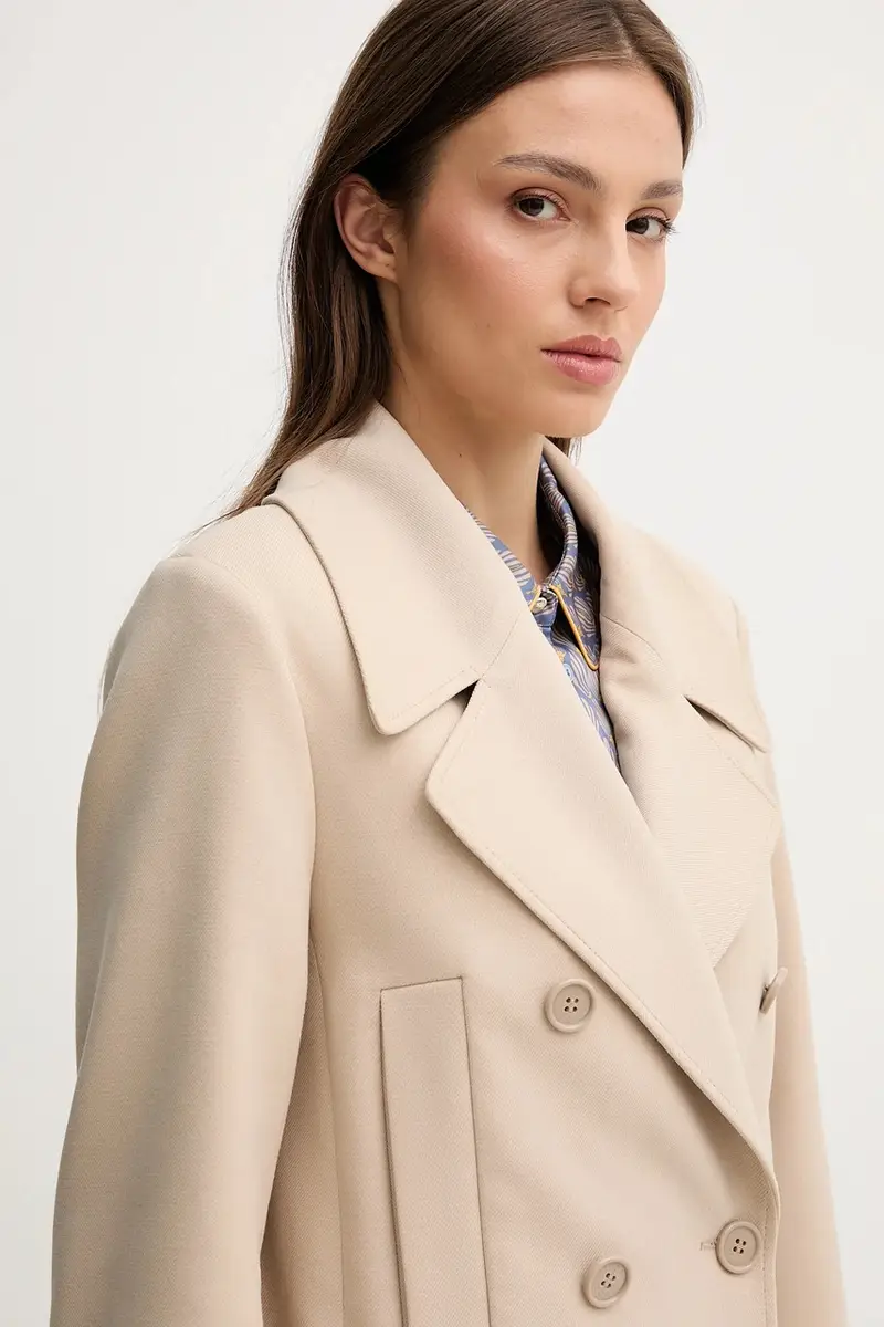 cappotto colore beige 30047990 miniatura 4