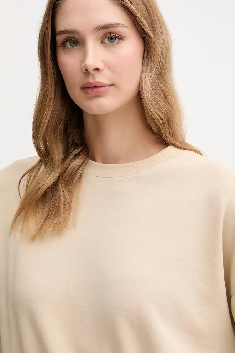 felpa donna colore beige 30047771 miniatura 4