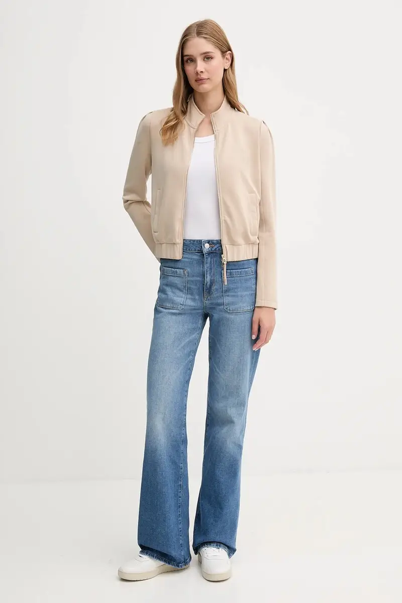 felpa donna colore beige 30047776 miniatura 2