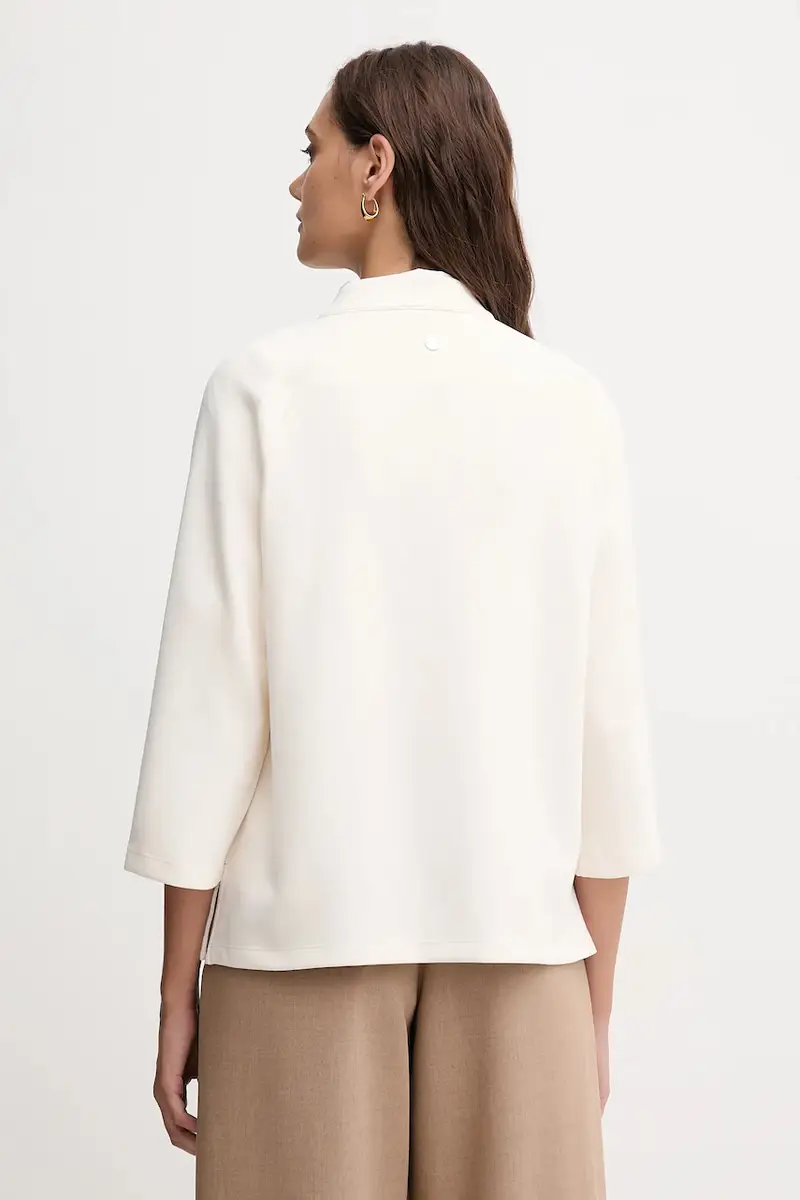 felpa donna colore beige 30048596 miniatura 3