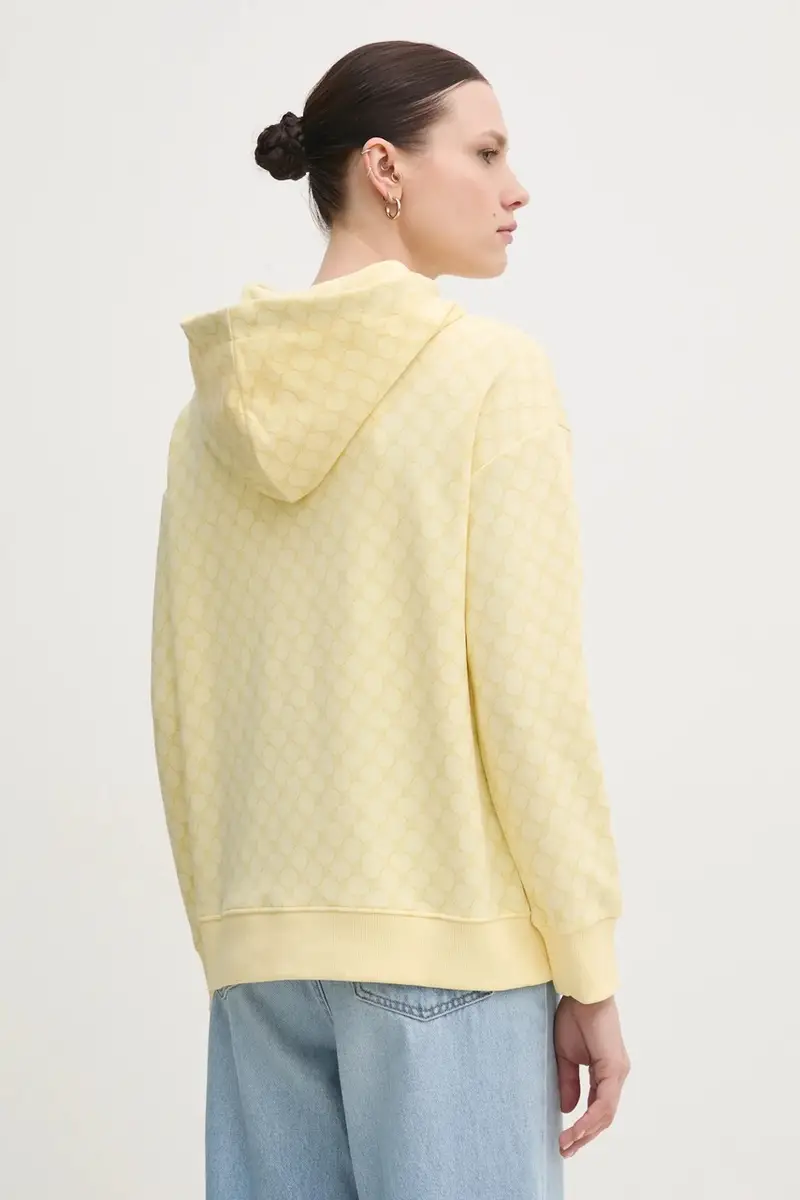 felpa donna colore giallo con cappuccio 30030062 10007096 miniatura 3