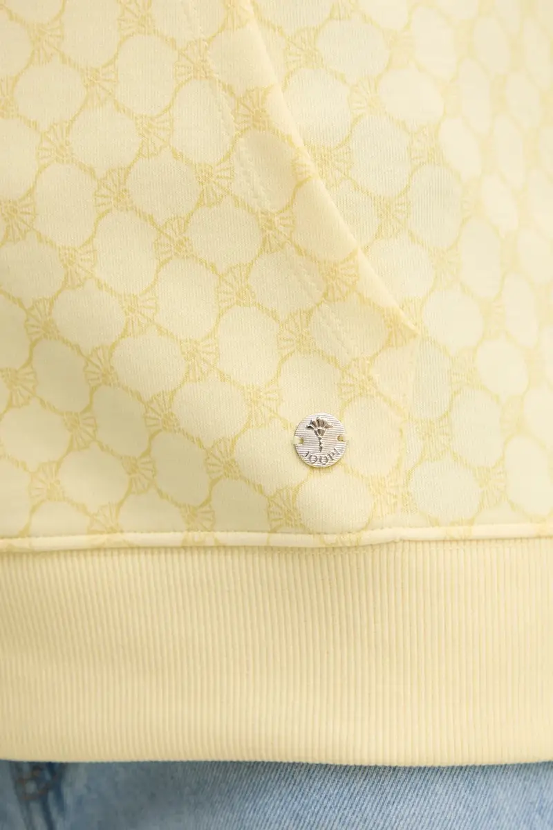 felpa donna colore giallo con cappuccio 30030062 10007096 miniatura 5