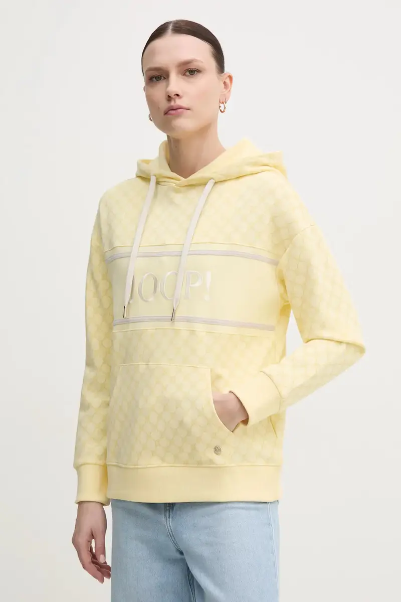 felpa donna colore giallo con cappuccio 30030062 10007096