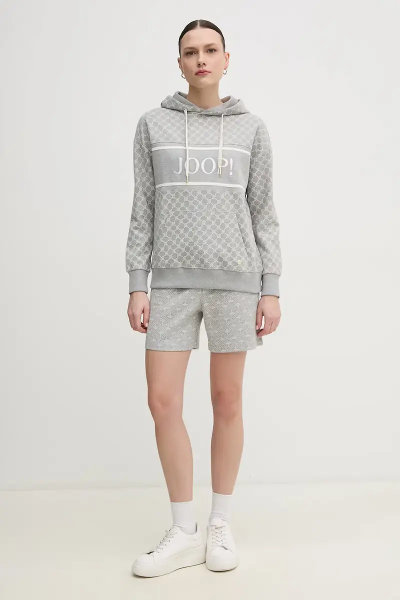 felpa donna colore grigio con cappuccio 30030062 10007096 miniatura 2