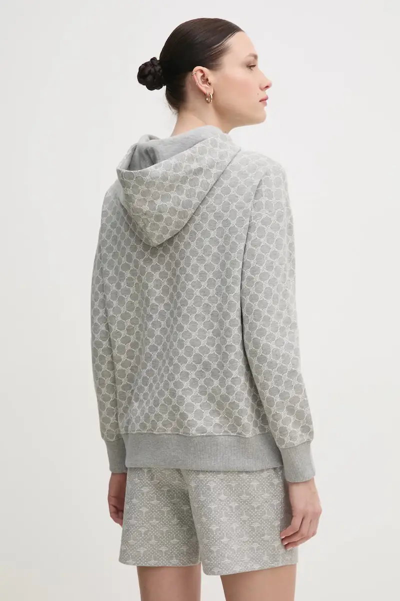 felpa donna colore grigio con cappuccio 30030062 10007096 miniatura 3