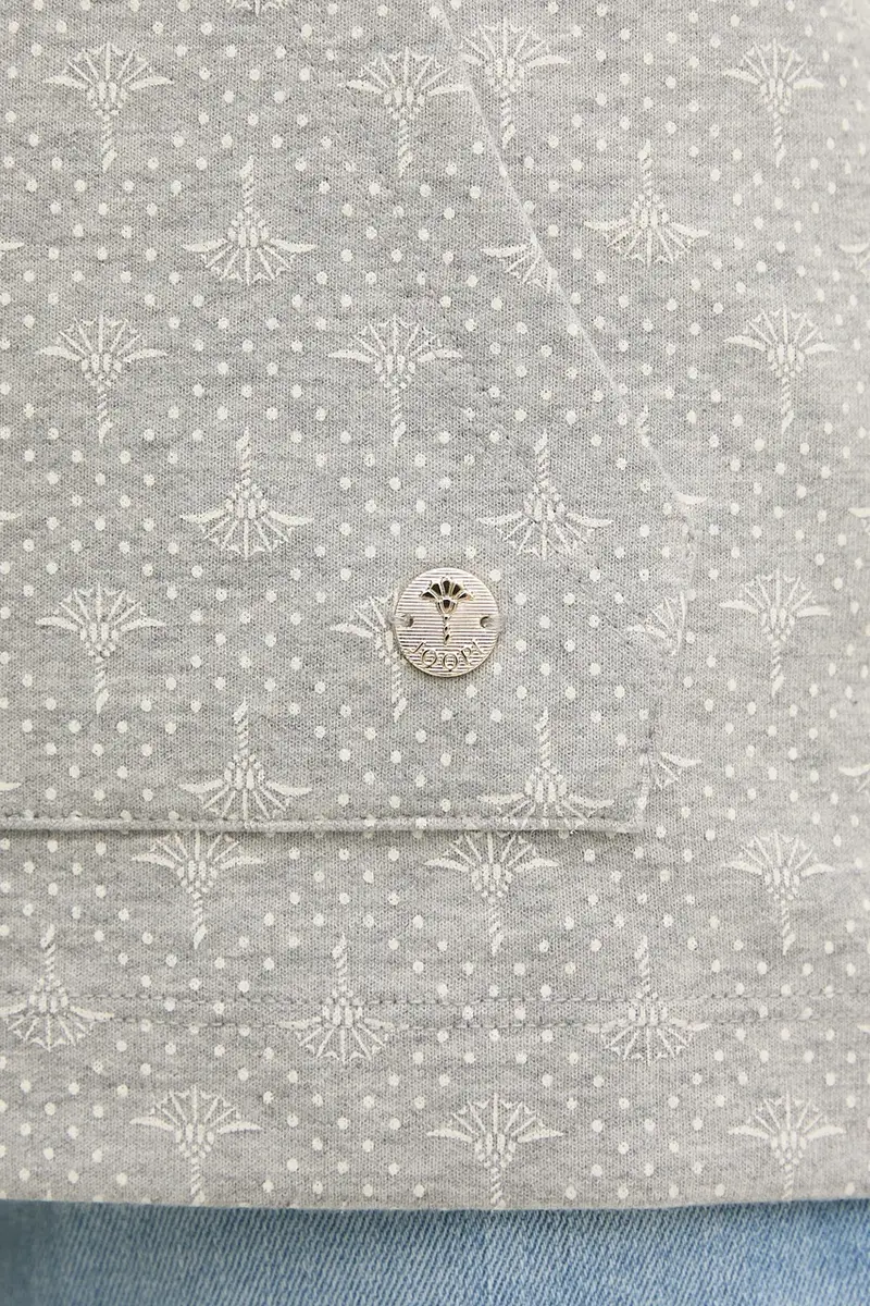 felpa donna colore grigio con cappuccio 30046217 miniatura 5