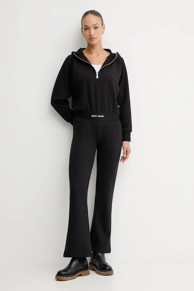 felpa donna colore nero con cappuccio 30048512 miniatura 2